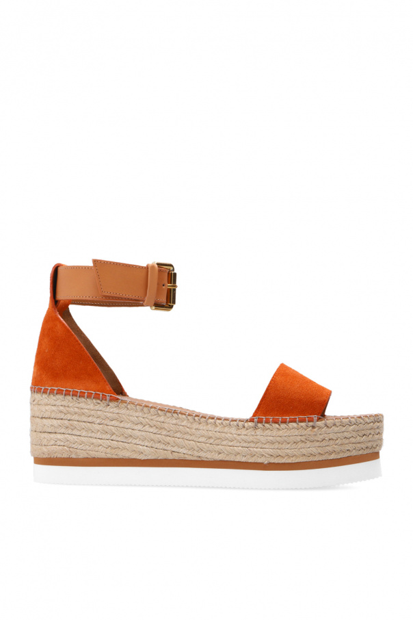 Glyn platform sandals See By Chloe chloe scalloped leather IetpShops Italy